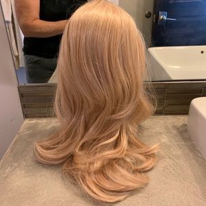 Blonde Hair Extension Wig clips on
